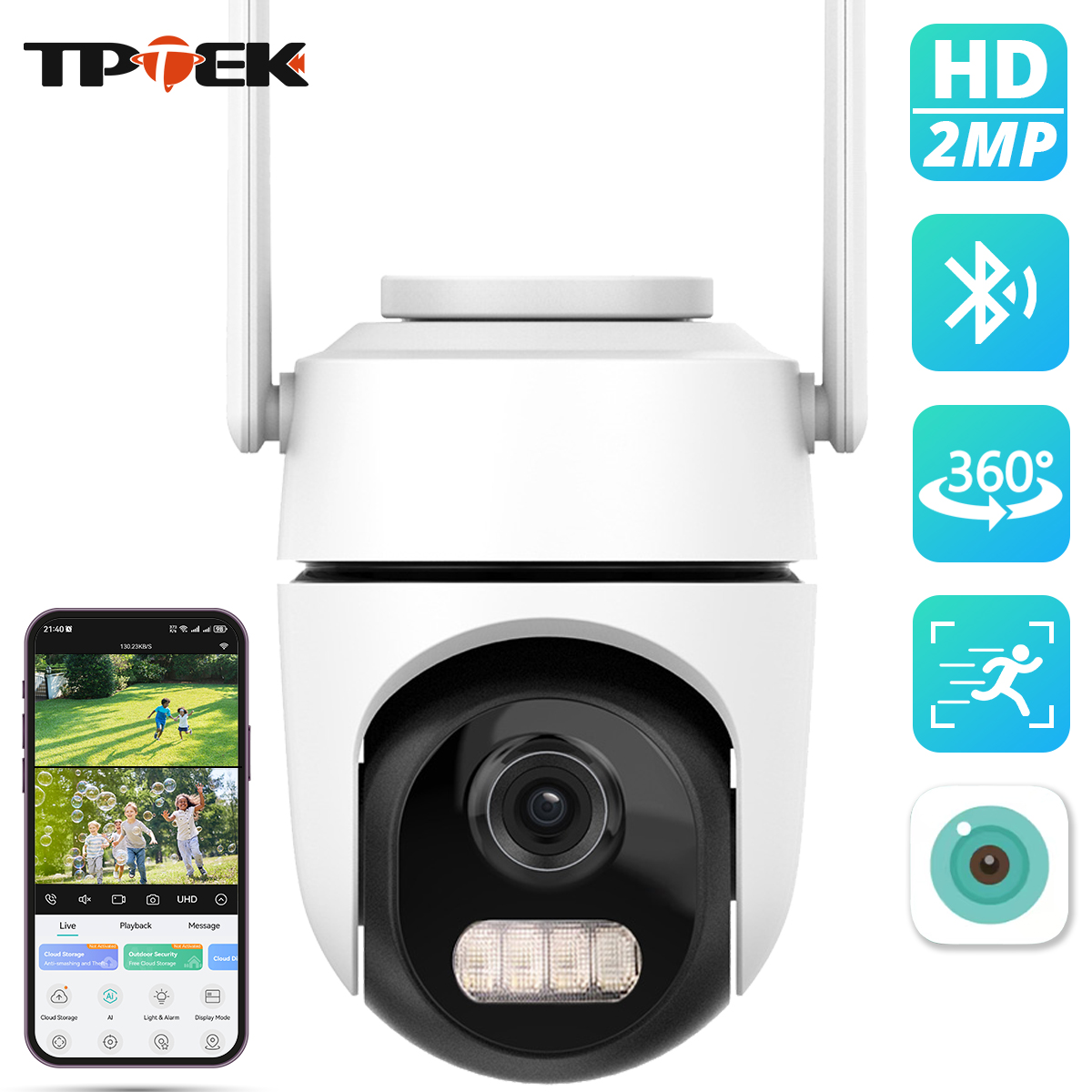 Btt Skr Mini - Telecamera di Sicurezza WiFi PTZ 2MP