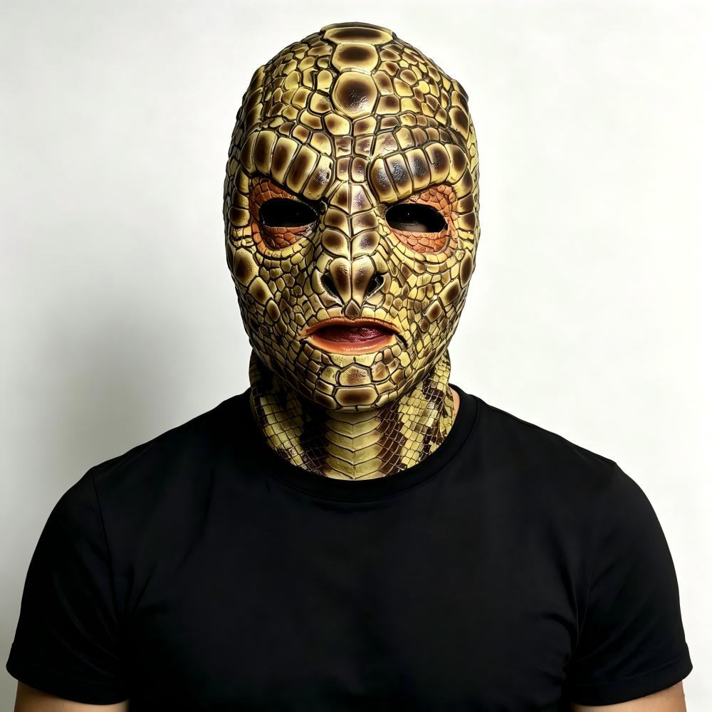 Cobra Extruder - Maschera Realistica di Serpente Mostro in