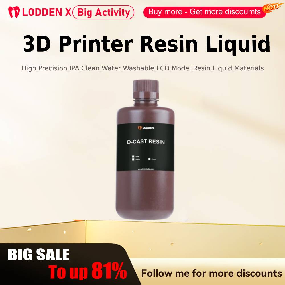 Resin Printer - Lodden Stampante 3D Resina Liquida 385/405nm