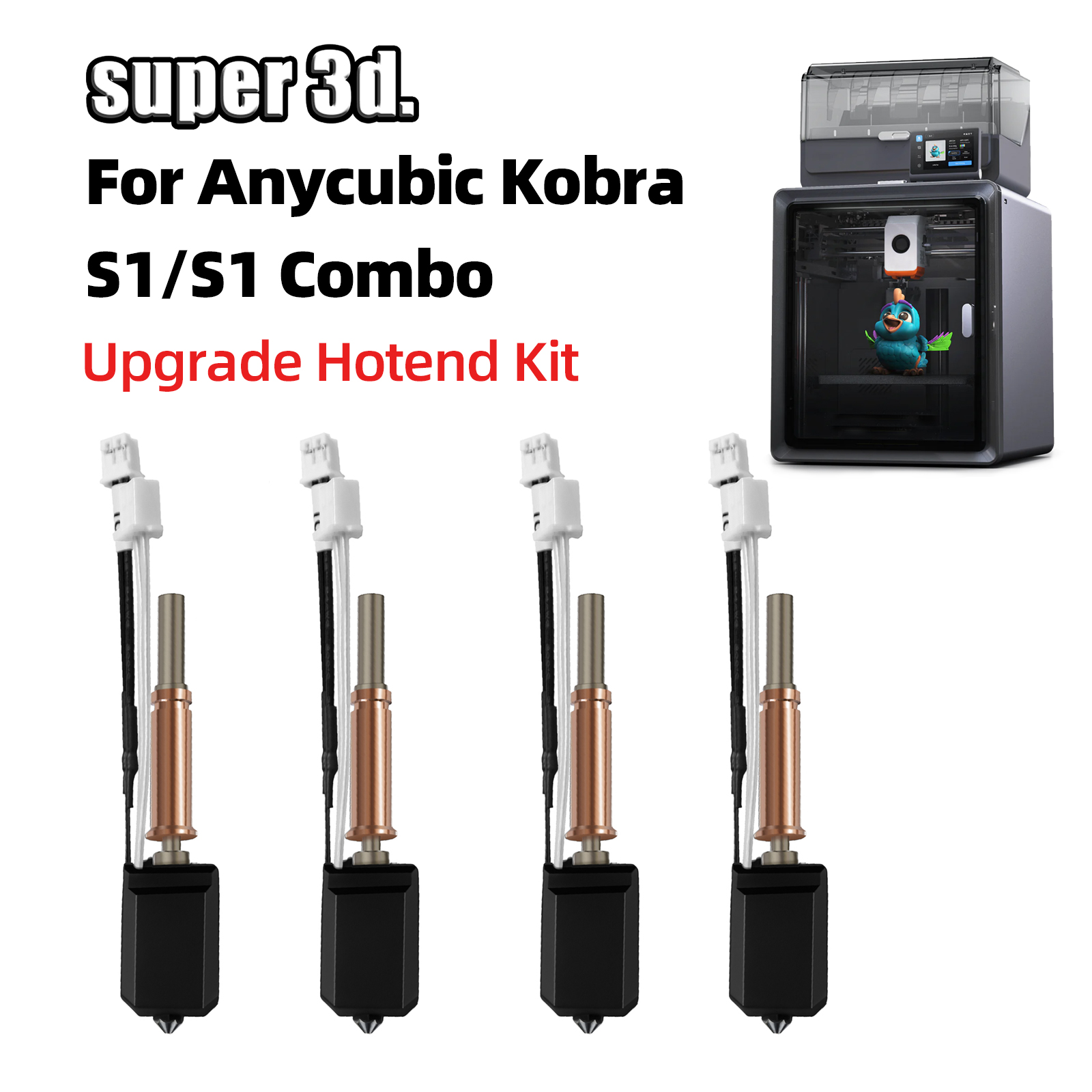 Hotend 0.4Mm - Kit Hotend Aggiornato per Anycubic Kobra