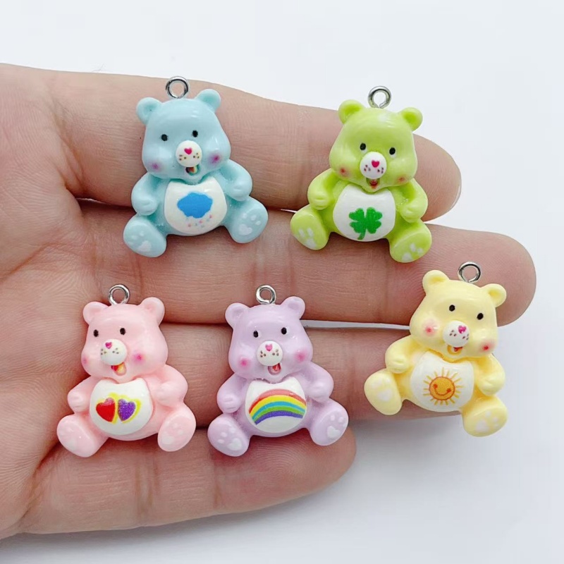 Resin - 10 ciondoli a forma di animali