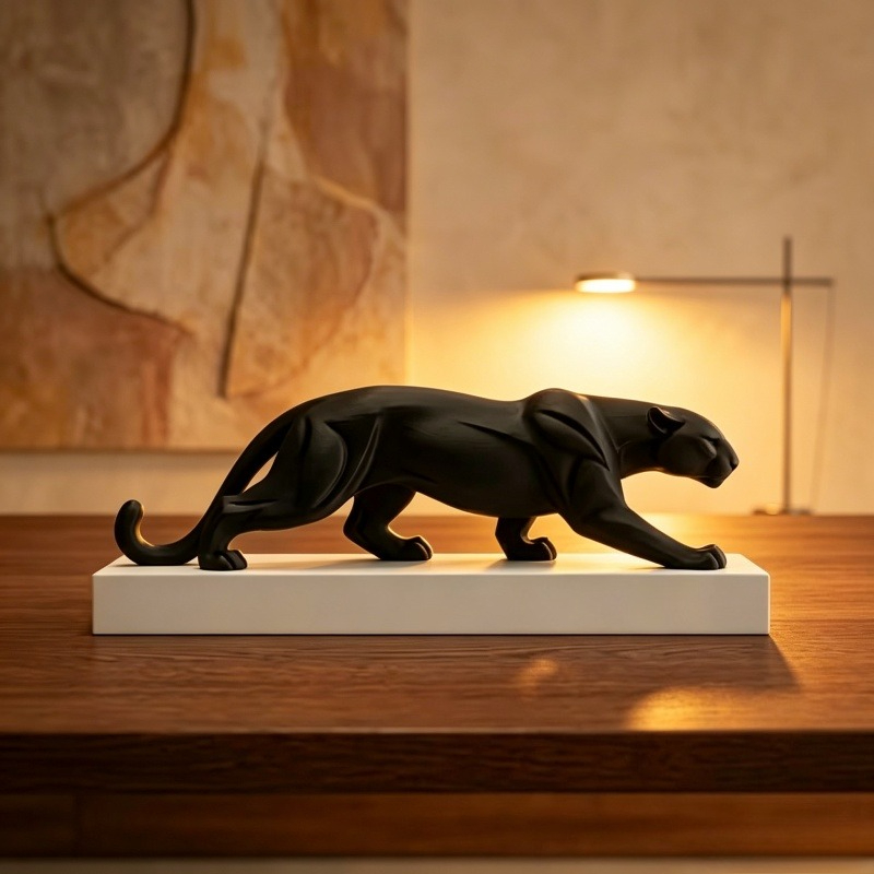 3D Printer Stand - Nuovissima Statua di Pantera Nera Astratta