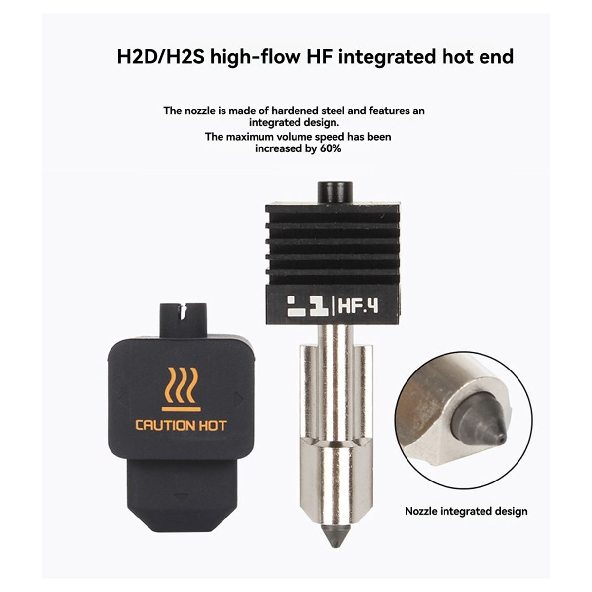 Hotend 0.4Mm - Kit Hotend A64I per H2D H2S