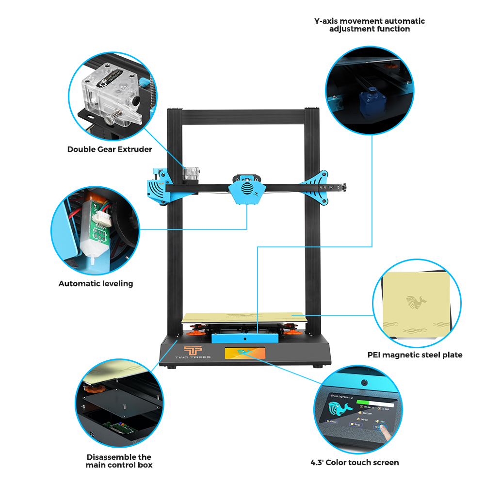 Twotrees Blu-5 Bluer Plus Kit  - Corexy 3D Printer Kit recensione e prezzo