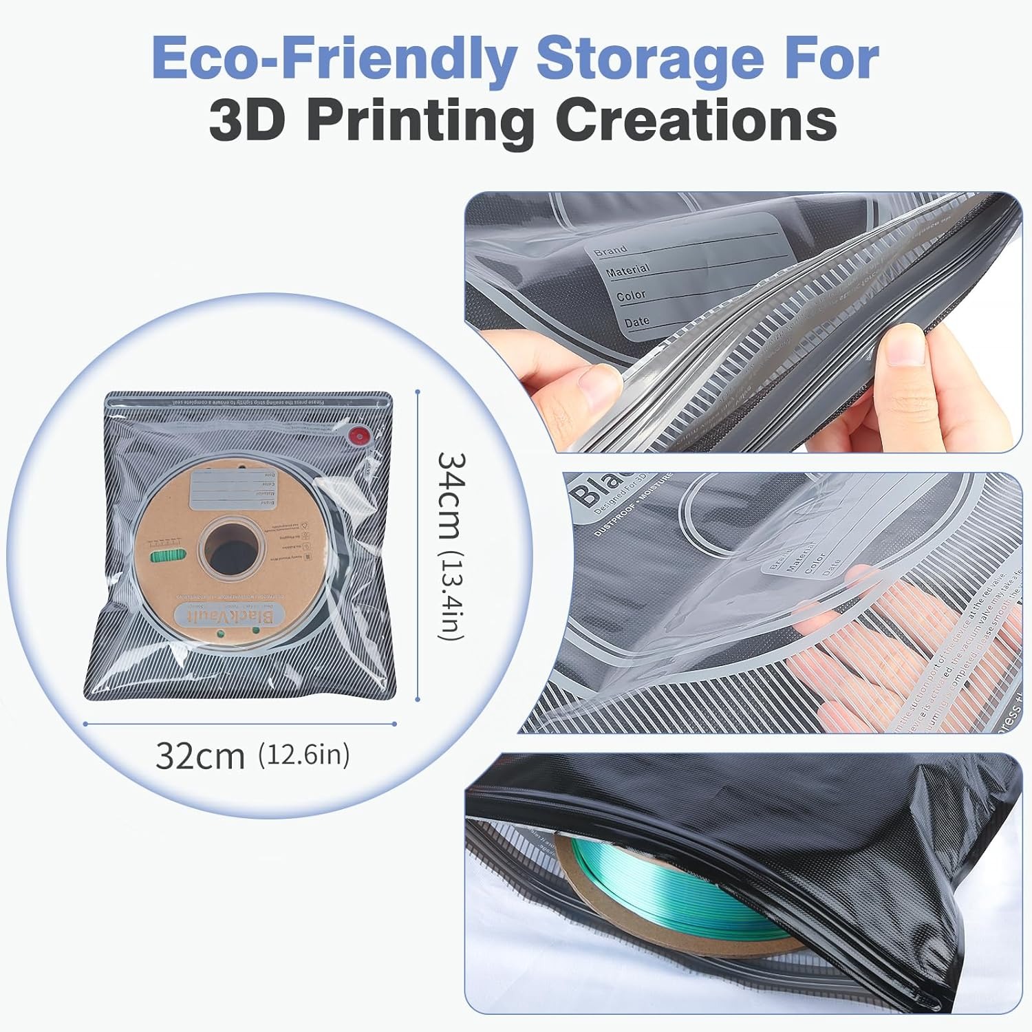 Borsa sottovuoto nera migliora - Abs Filament recensione e prezzo