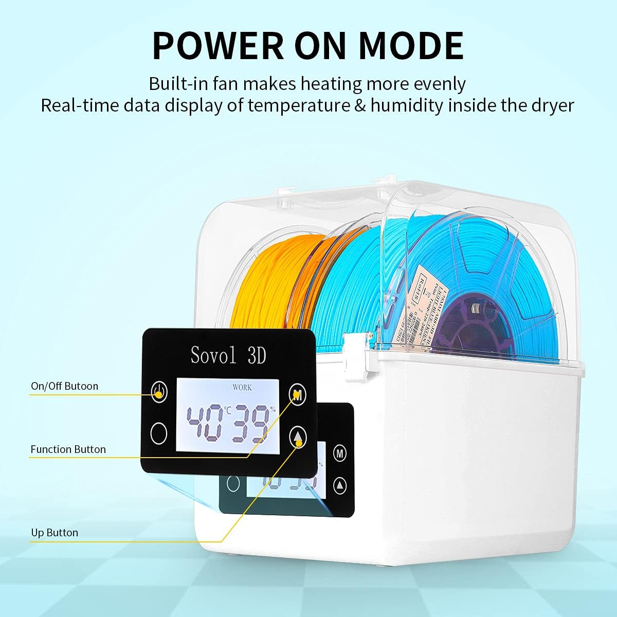 Essiccatore per filamenti Sovo - Enclosure 3D Printer recensione e prezzo