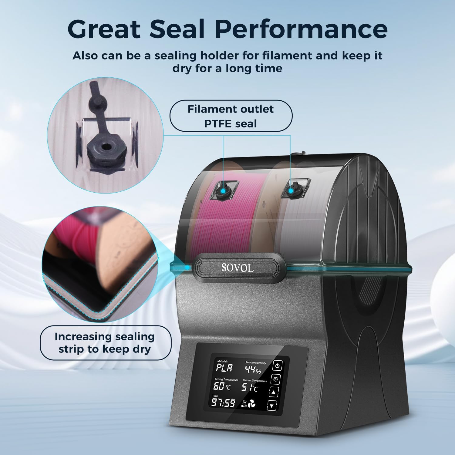 Essiccatore per filamenti Sovo - Enclosure 3D Printer recensione e prezzo
